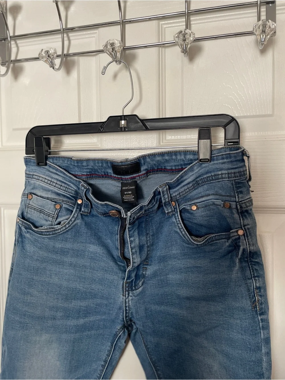 Relaxed Light Blue Men's Jeans - Unbranded